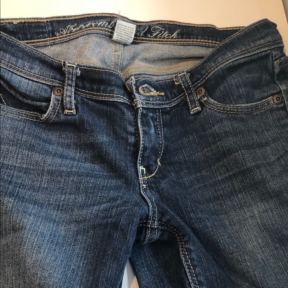 Low rise denim shorts